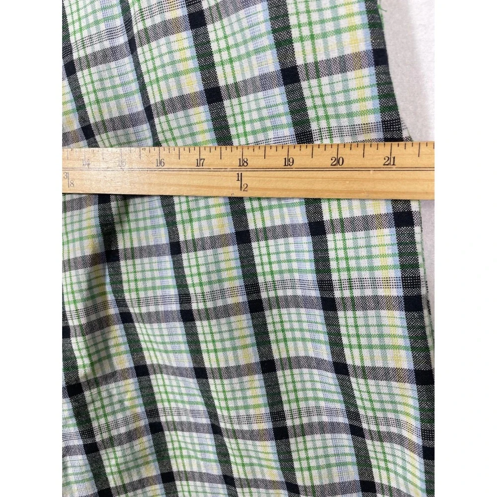 Red Ape Plaid Shorts Mens Large Green White Black Y2K Skater‎ Relaxed Vintage